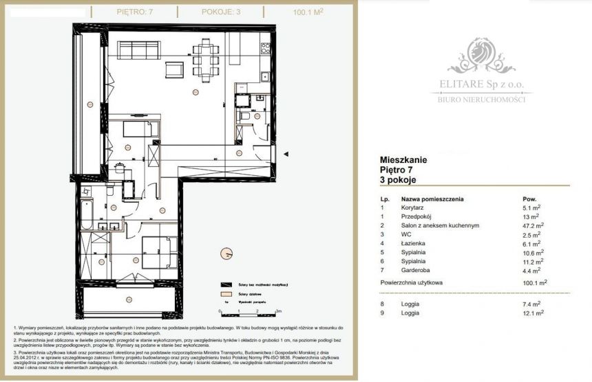GOTOWE i Ostatnie/Apartament 3pok 100,10m2, ostatnie 7 piętro/Śródmieście Ołbin miniaturka 4