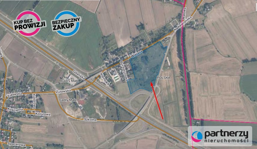 Cedry Małe, 34 412 537 zł, 6.9 ha, droga dojazdowa asfaltowa - zdjęcie 1