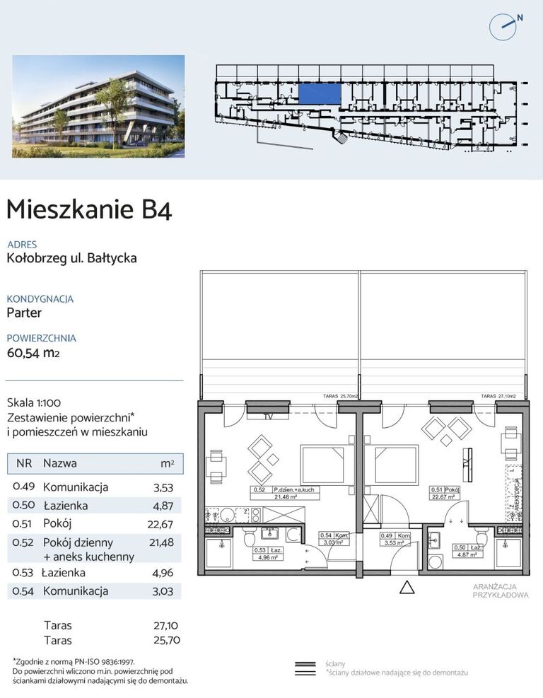 0%, pod klucz - gotowy apartament w Kołobrzegu miniaturka 3