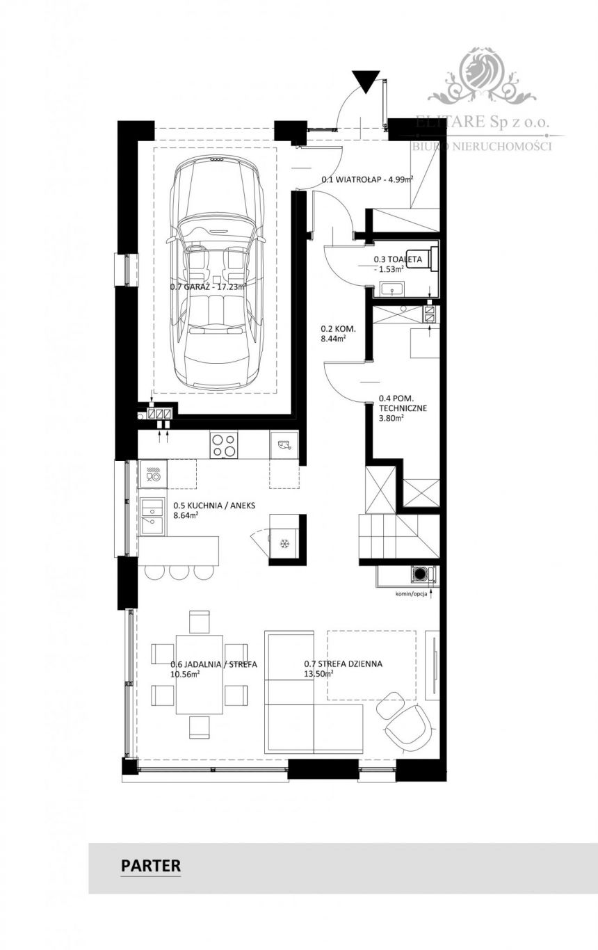 Dom w zab. bliźniaczej 138,86m2 z pompą ciepła/ Lutynia, gm. Miękinia miniaturka 3