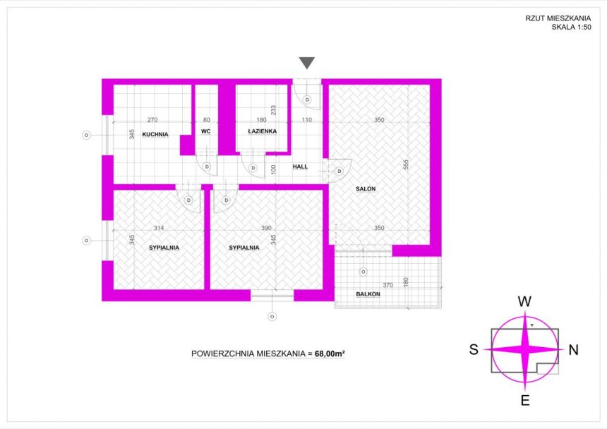 Kraków Nowy Prokocim, 720 000 zł, 68 m2, pietro 8 miniaturka 20