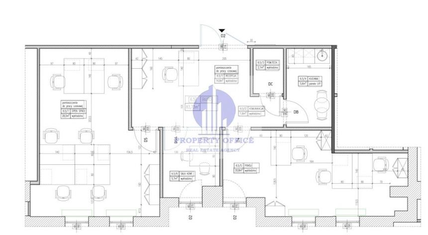 Wola: biuro 94,61 m2 miniaturka 2