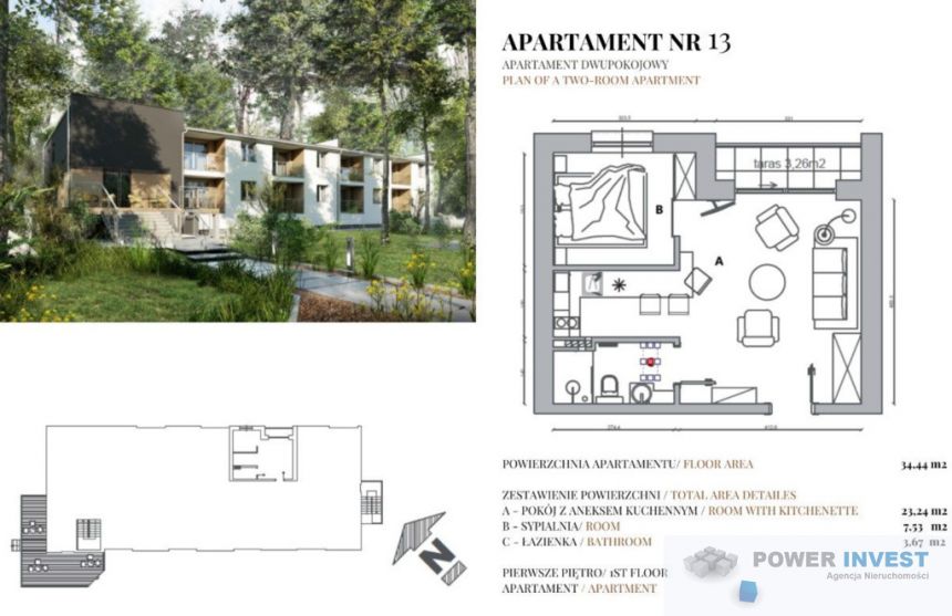 Apartament 2-pokojowy | BALKON miniaturka 10