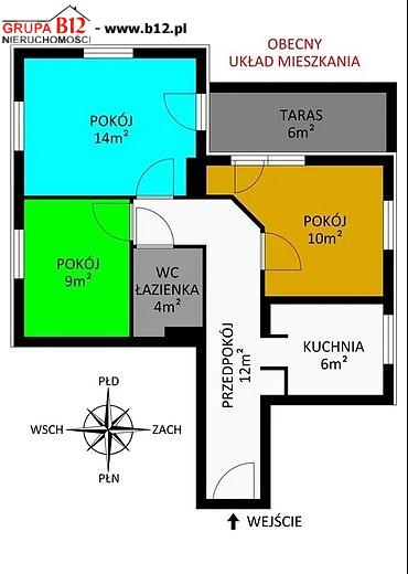 Kraków Kurdwanów, 715 000 zł, 55 m2, 3 pokojowe miniaturka 3