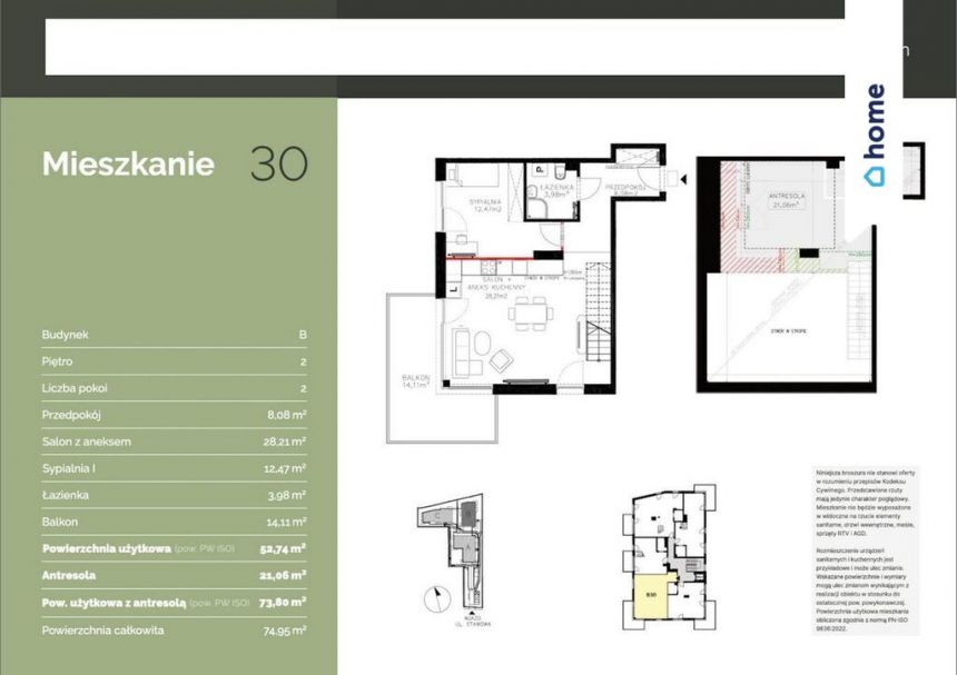 APARTAMENT DWUPOZIOMOWY - NOWOCZESNA ZABUDOWA - zdjęcie 1