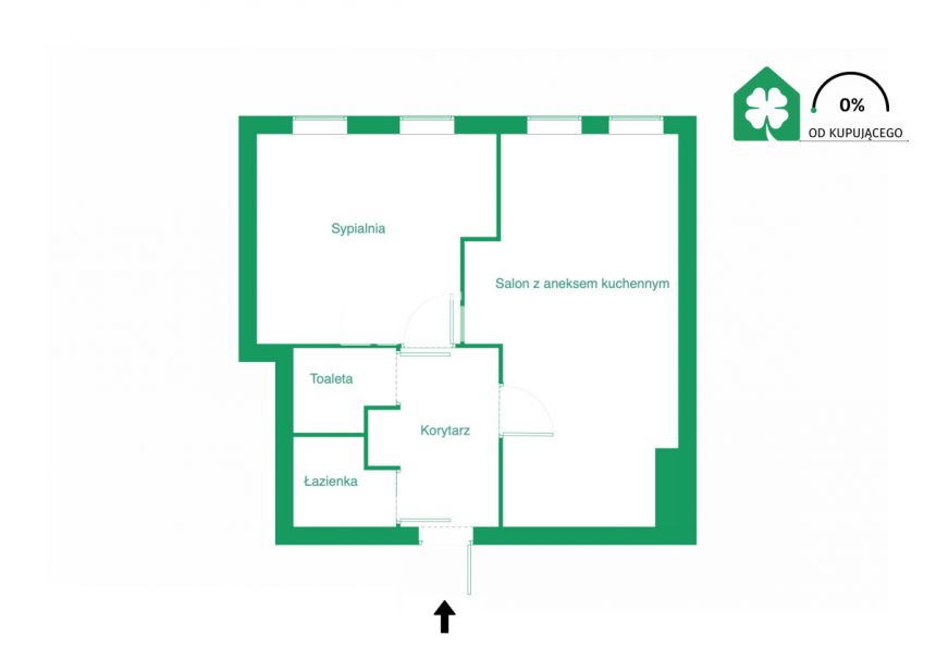 Gdynia Oksywie, 380 000 zł, 42 m2, M2 miniaturka 14