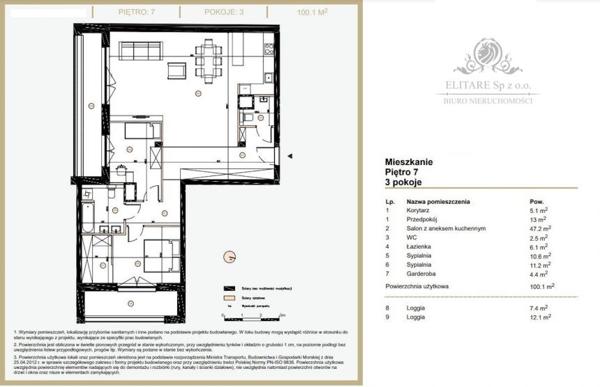 GOTOWE i Ostatnie/Apartament 3pok 100,10m2, ostatnie 7 piętro/Śródmieście Ołbin miniaturka 2