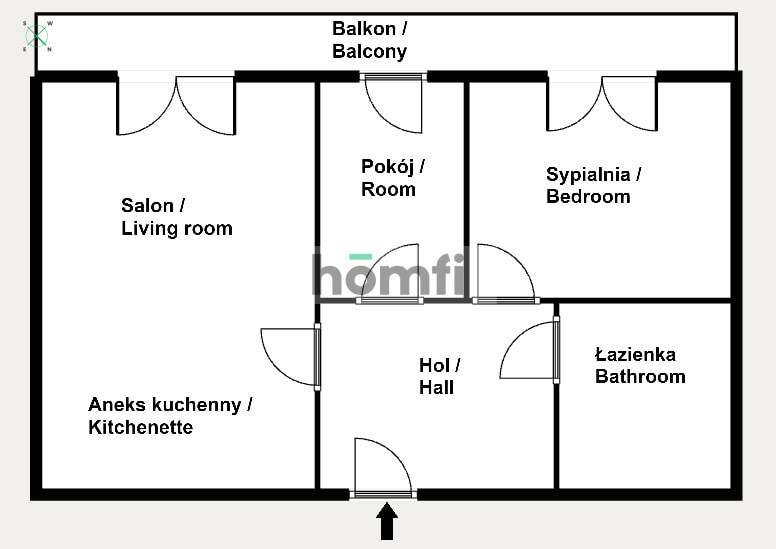 3 pokoje, balkon, 5 minut od tramwaju ! miniaturka 14