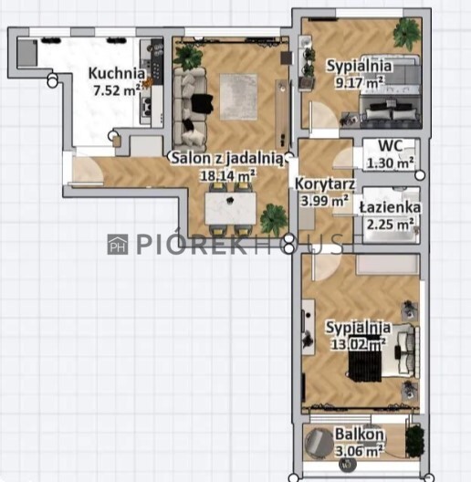 3-pokojowe mieszkanie na Śródmieściu miniaturka 13