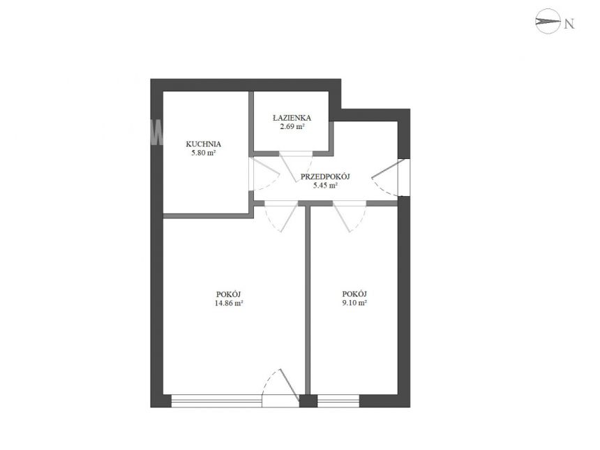 Grodzisk Mazowiecki, 397 000 zł, 37.9 m2, z balkonem miniaturka 13