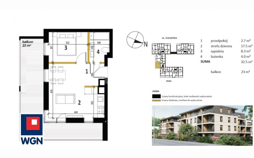 Olecko, 299 000 zł, 32.5 m2, parter, 4 miniaturka 5