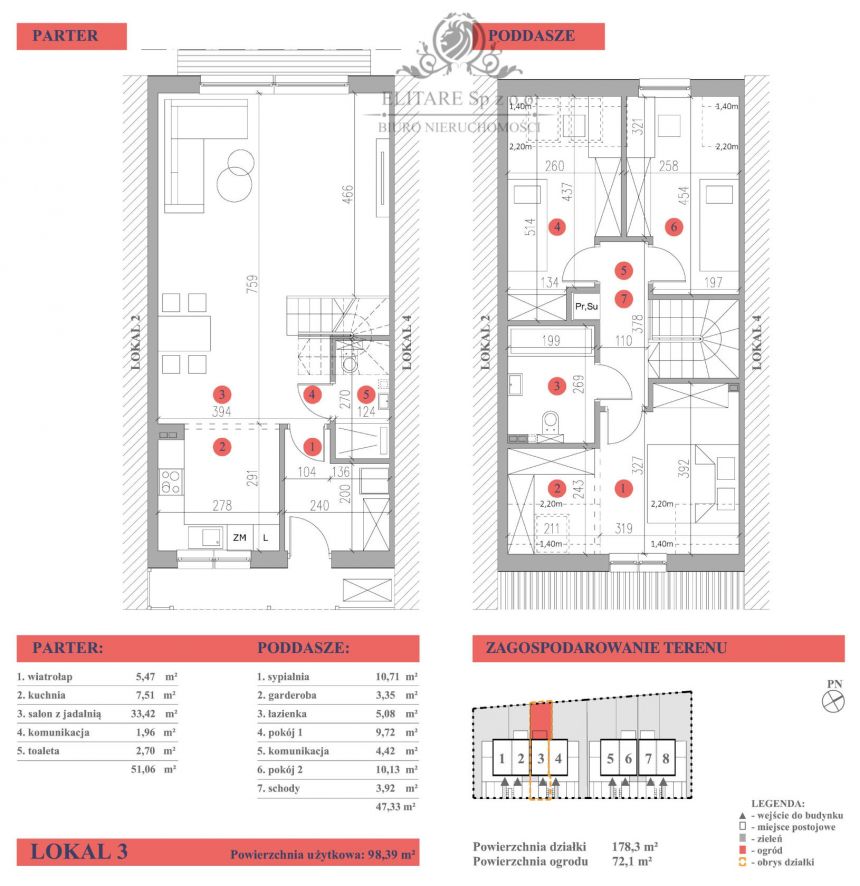 REZERWACJA/Dom w szereg środkowy 98,39m2 z ogordem 80m2, Wrocław, Polanowice miniaturka 10