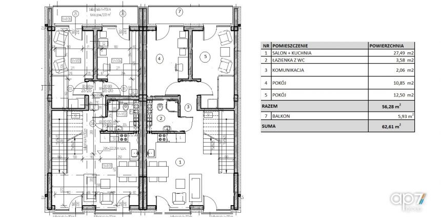 Funkcjonalne dwupoziomowe mieszkanie miniaturka 9