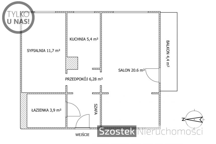 Częstochowa Raków, 234 000 zł, 47.88 m2, z balkonem miniaturka 14