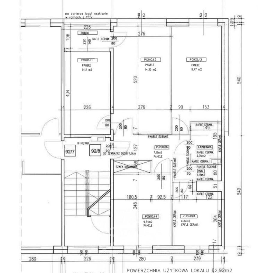 Wrocław Huby, 700 000 zł, 62.92 m2, pietro 3 miniaturka 4
