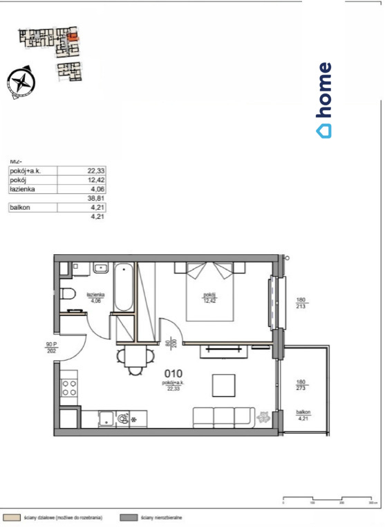 Nowe mieszkanie 38,81 m2 za 572000 pln - zdjęcie 1