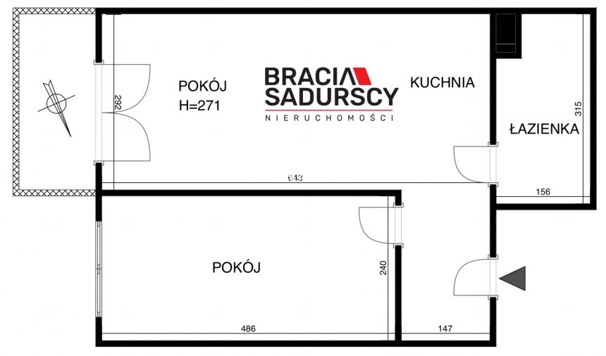 2-pok. 39m2– Ruczaj, ul. Federowicza – ATUT, UJ miniaturka 3