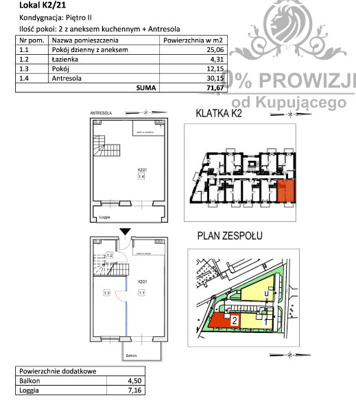 Dwupoziomowe 4pok.mieszk.z balkonem i loggią/Maślice/miejsce postojowe gratis miniaturka 20