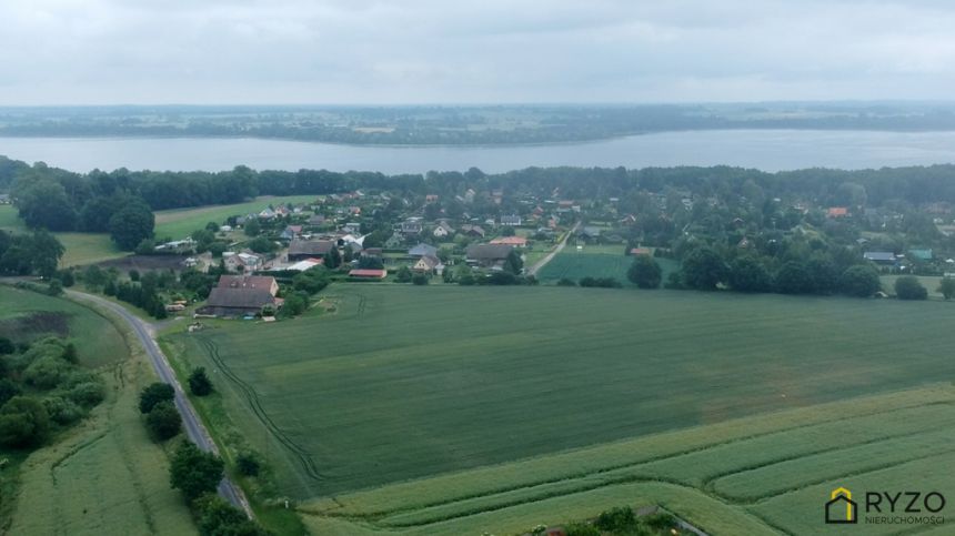 Działka z drewnianą stodołą. Jezioro Woświn. Las. miniaturka 7