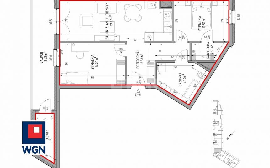 Lublin Felin, 584 598 zł, 62.86 m2, z balkonem - zdjęcie 1