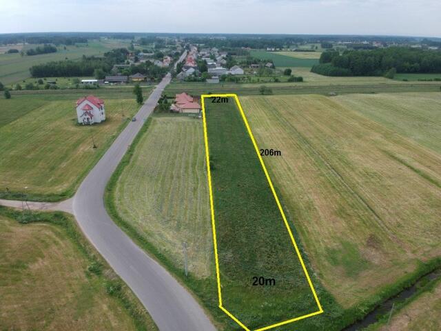 Działka budowlana o pow, 4400m2, Susk Nowy, gm. Rzekuń - zdjęcie 1