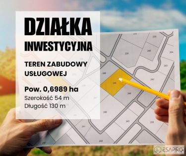 Bogucin, 1 642 415 zł, 69.89 ar, prostokątna