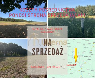 Działka z W.Zabudowy w Radzanku –Gm.Maszewo