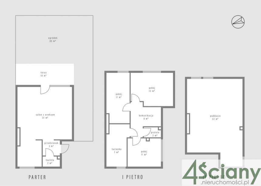 Nowoczesny i przestronny segment z ogródkiem 119m² miniaturka 2