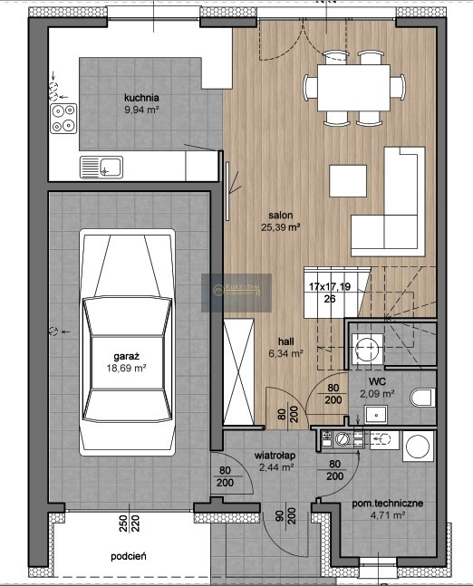 Piastów, 1 500 000 zł, 110 m2, 4 pokoje miniaturka 5