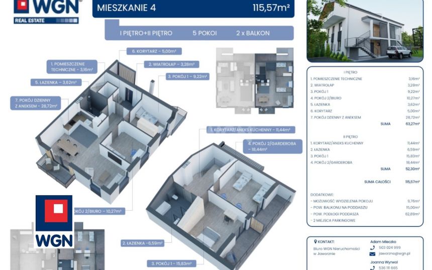 Jaworzno Osiedle Podwale, 699 000 zł, 116 m2, z balkonem miniaturka 5