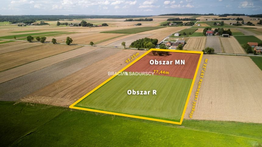 Działka budowlana 1,5 ha - Podsadek gm. Sędziszów! miniaturka 7