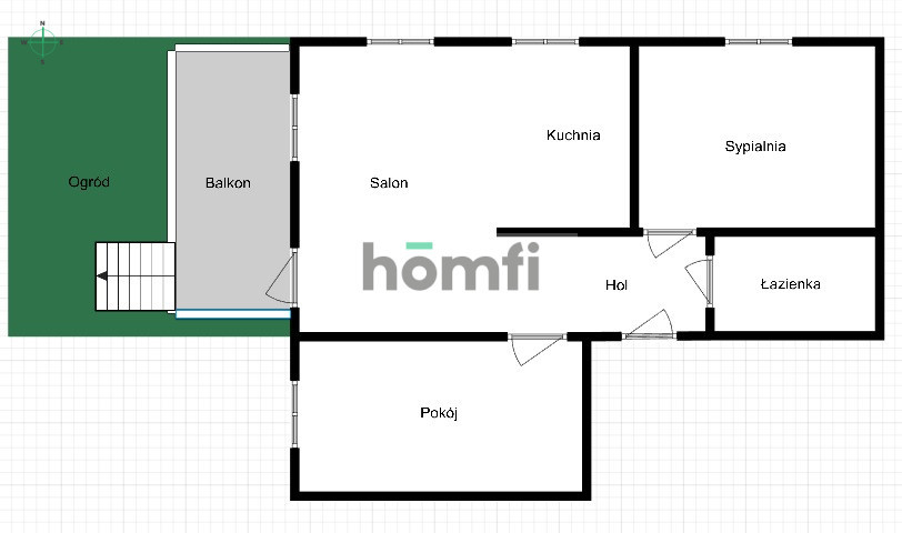 3-pokoje 60 m2+ogród Olimpia Port Magellana miniaturka 14