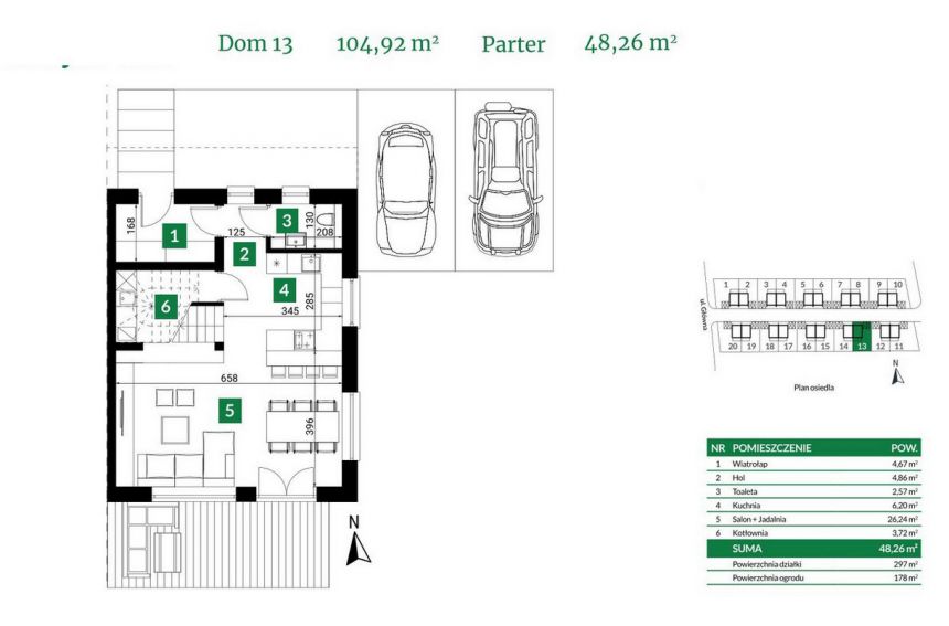 Piękny domek z ogrodem w cichej i spok.okolicy, blisko Wrocławia - Krzyżowice miniaturka 19