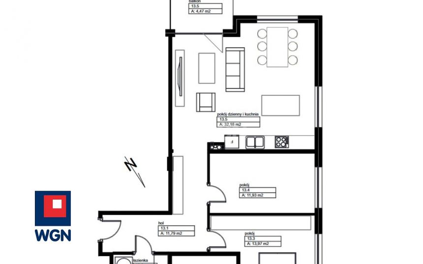 Wieluń, 595 575 zł, 74.54 m2, oddzielna kuchnia miniaturka 2