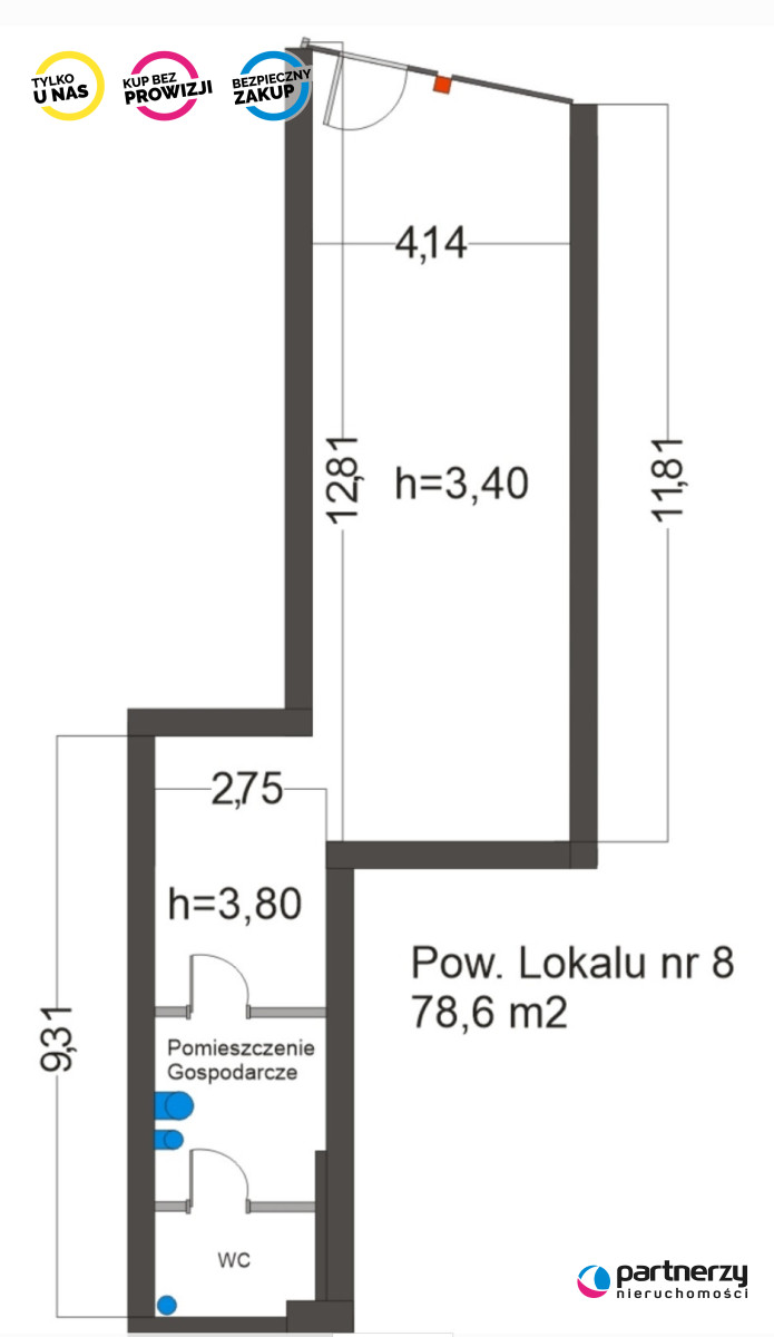 Pruszcz Gdański, 1 649 000 zł, 78.89 m2, pietro 1 miniaturka 5