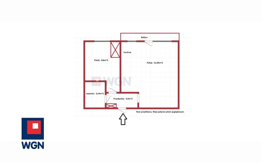 Zabrze, 289 000 zł, 39.11 m2, z balkonem miniaturka 15