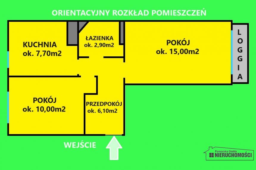 Mieszkanie 2 pokojowe z loggią blisko jeziora. miniaturka 7