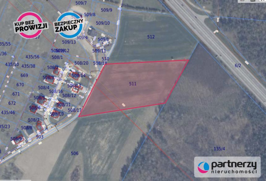 Gdańsk Matarnia, 2 949 000 zł, 1.26 ha, droga dojazdowa utwardzona miniaturka 6