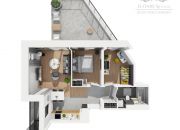 Mieszkanie 3pok. o pow 52,95m2 z balkonem/ Krzyki Partynice miniaturka 3