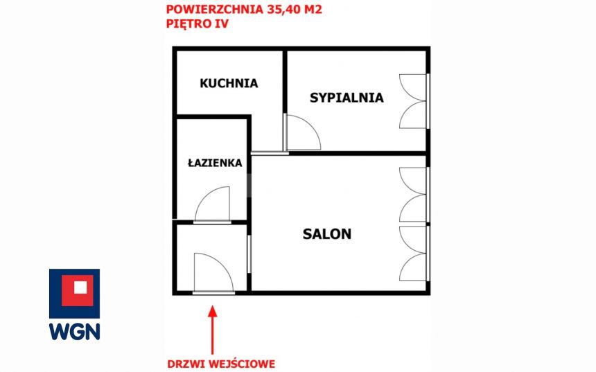 Legnica Kartuzy, 250 000 zł, 35.4 m2, 2 pokojowe miniaturka 2