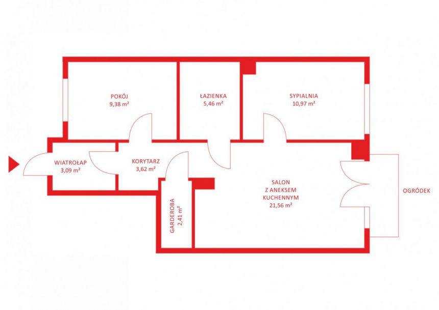 Rokitnica, 523 000 zł, 55.84 m2, z miejscem parkingowym miniaturka 13