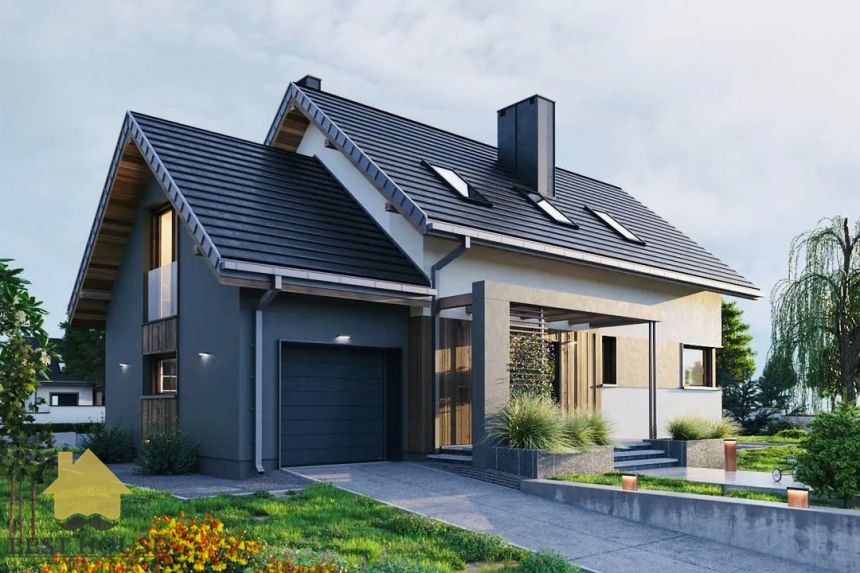 1/2 bliźniaka 124m2 z podwójnym garażem miniaturka 2