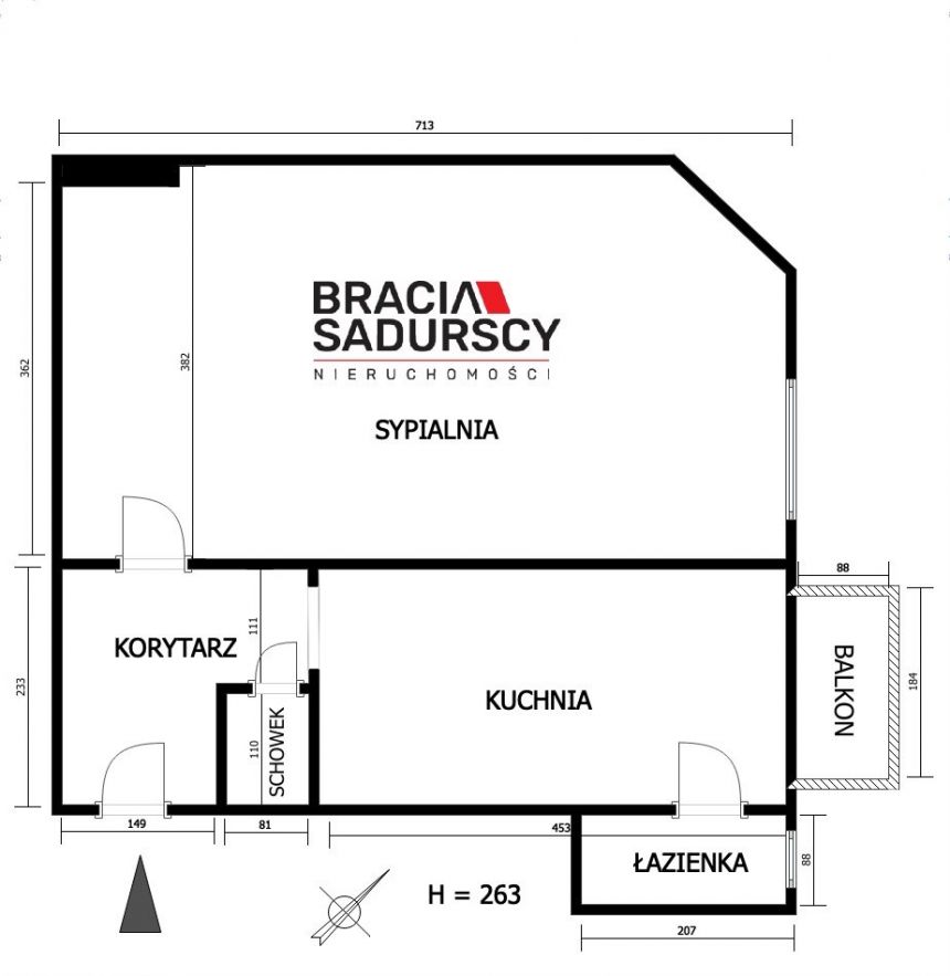 43 m² w sercu Krakowa – zrób to po swojemu! miniaturka 3
