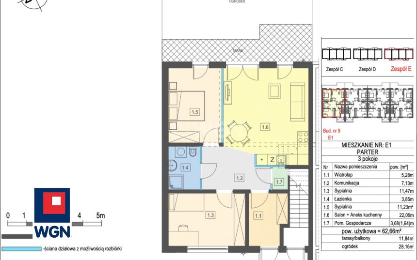 Kielce, 576 472 zł, 62.66 m2, do wykończenia miniaturka 6