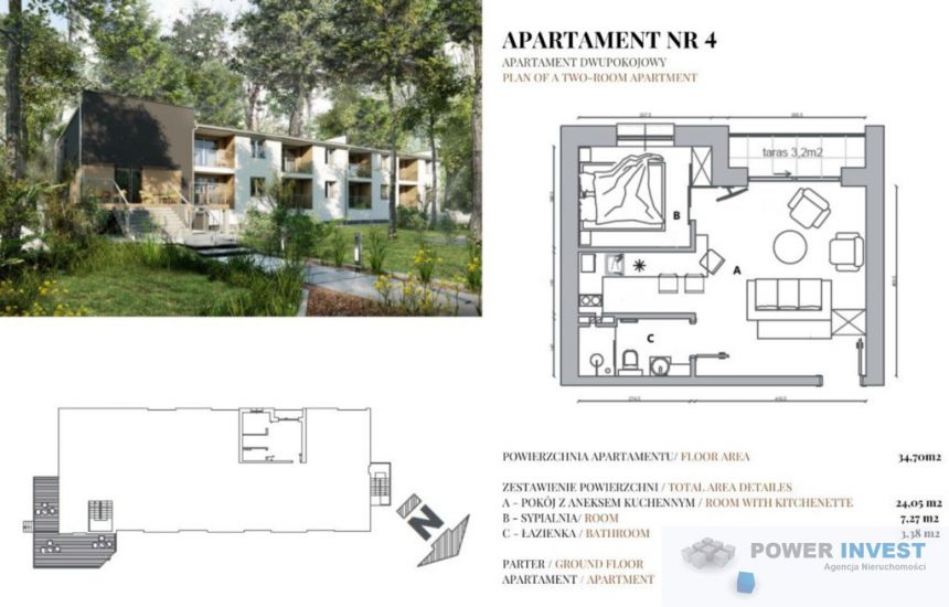 Apartament 2-pokojowy | BALKON miniaturka 8