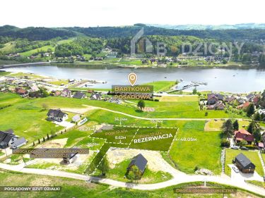 Działka budowlana z widokiem na Jezioro Rożnowskie