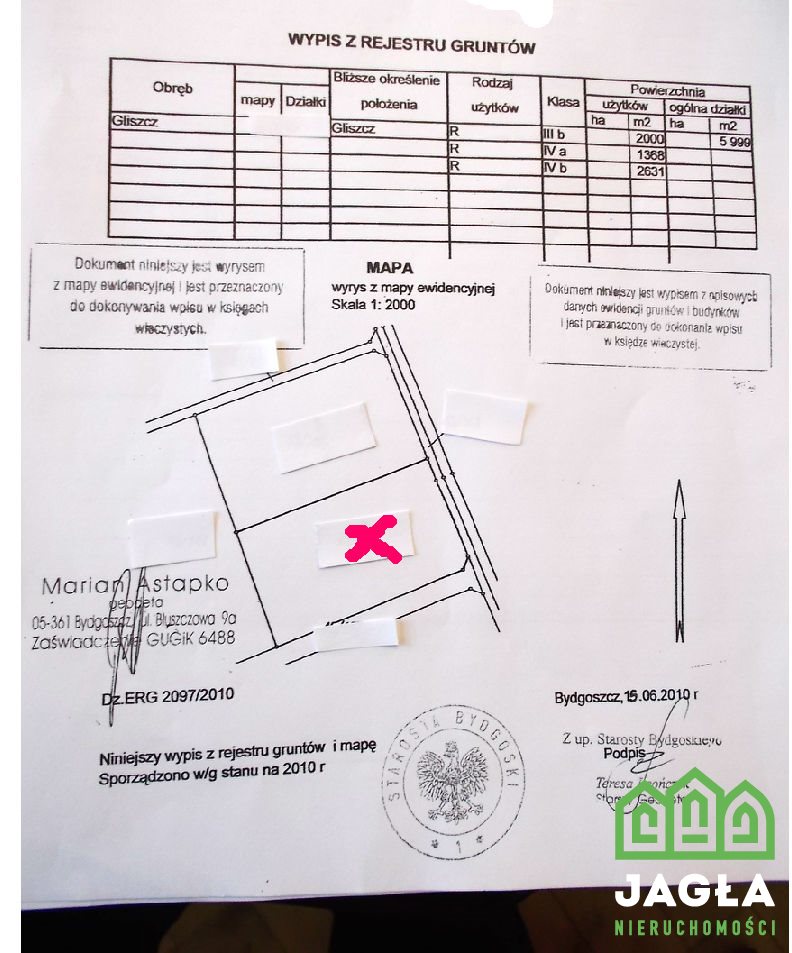 Działka  5999m2 Gliszcz gmina Sicienko miniaturka 6