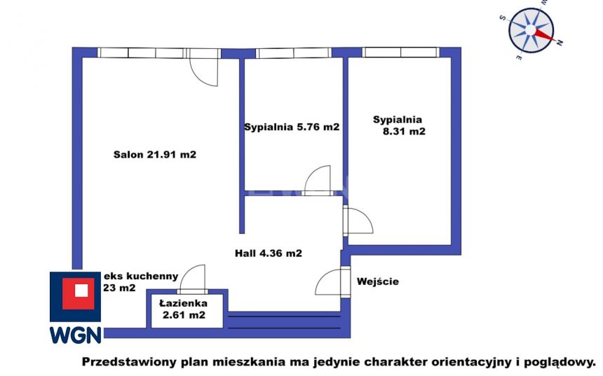 Otwock, 563 000 zł, 47.18 m2, pietro 2 miniaturka 6