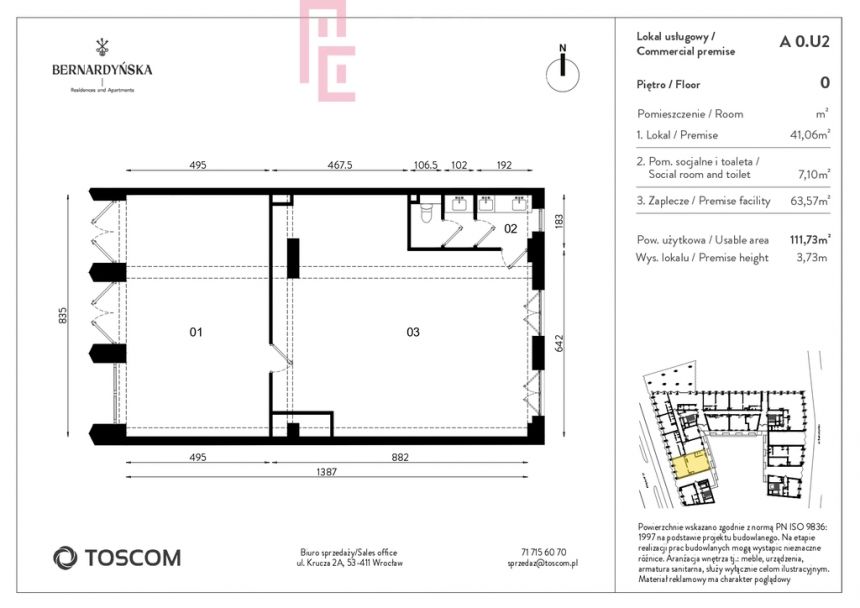 Prestiżowy lokal usługowy w sercu Wrocławia 111m2 miniaturka 3