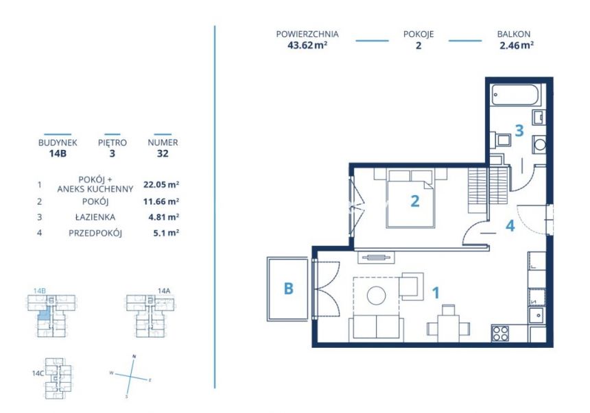 Gotowa inwestycja - metraże od 39 m2, Kraków miniaturka 9